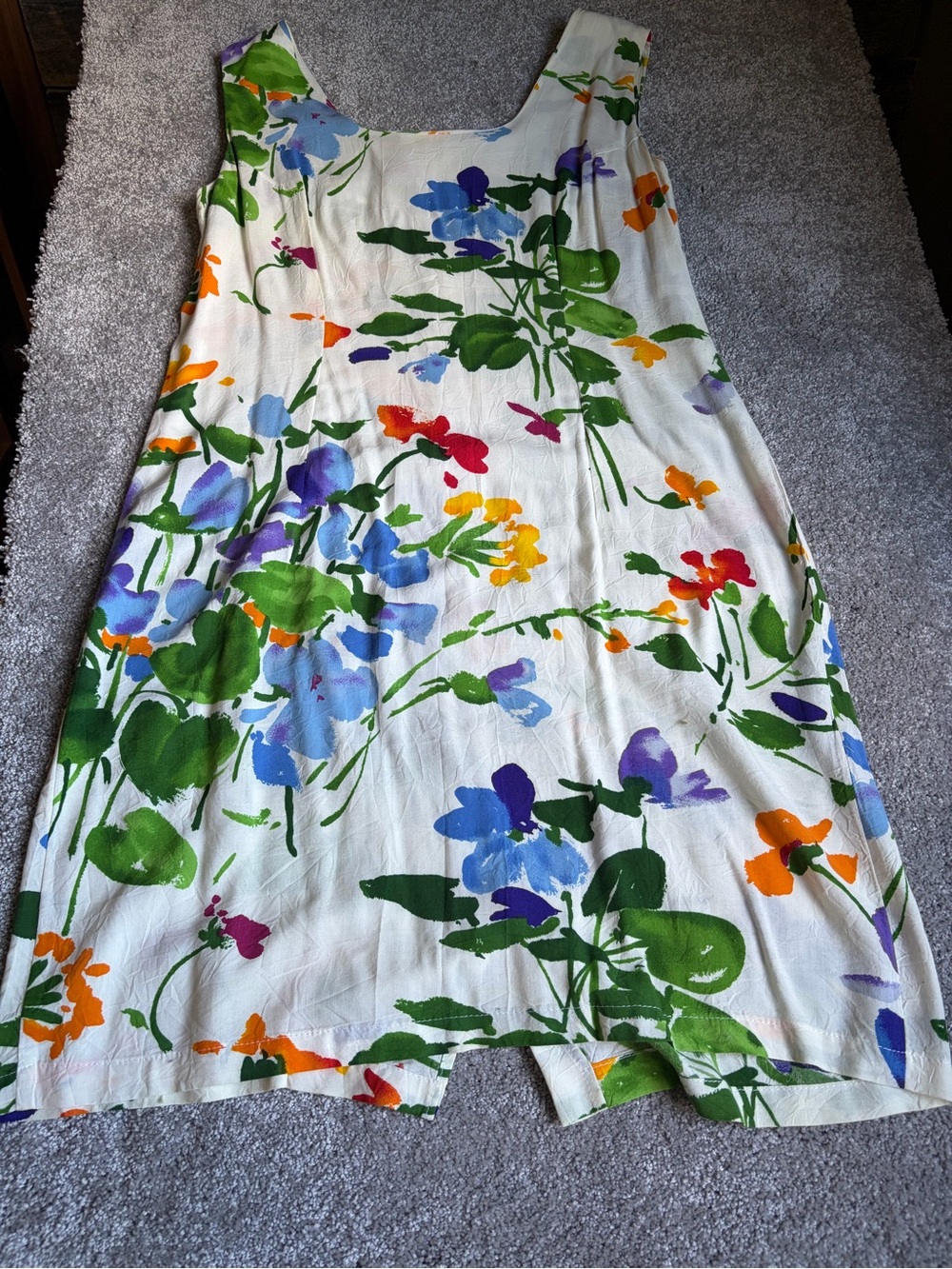 Vintage 90s Jams World Flora Grande
Floral Rayon Sundress XL-
